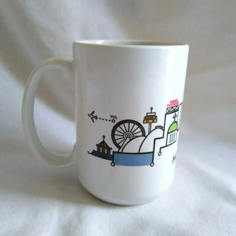 Montreal Souvenir‎ Cartoon Coffee Cup Mug
